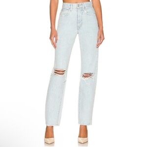 SLVRLAKE London Love Hurts High Rise Straight Leg Jeans